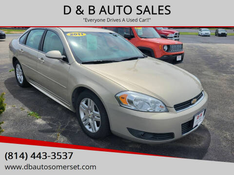 2011 Chevrolet Impala for sale at D & B AUTO SALES in Somerset PA