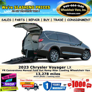 2023 Chrysler Voyager for sale at Wheelchair Vans Inc in Laguna Hills CA