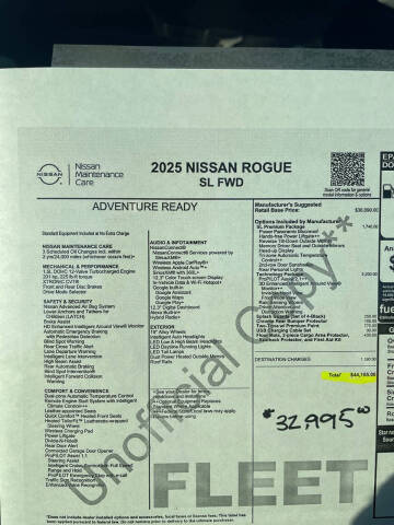 2025 Nissan Rogue SL