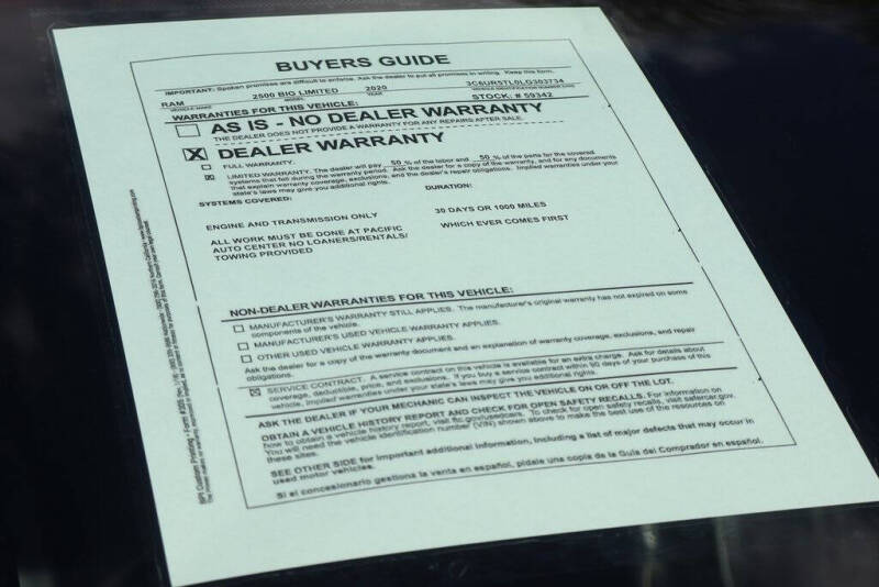 2020 RAM 2500 Limited