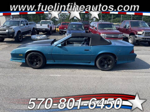 1991 Chevrolet Camaro for sale at FUELIN FINE AUTO SALES INC in Saylorsburg PA