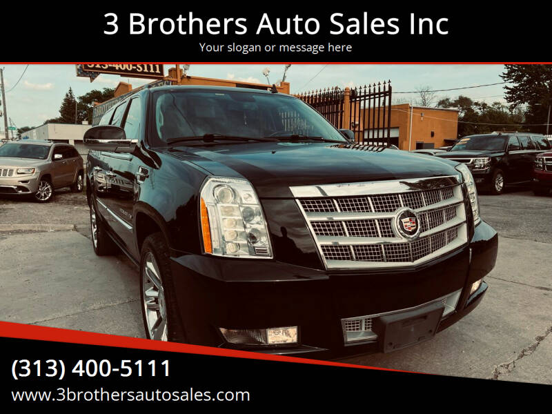 2012 Cadillac Escalade ESV for sale at 3 Brothers Auto Sales Inc in Detroit MI