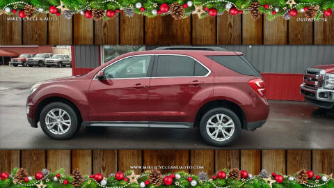 2016 Chevrolet Equinox for sale at MIKE'S CYCLE & AUTO in Connersville IN