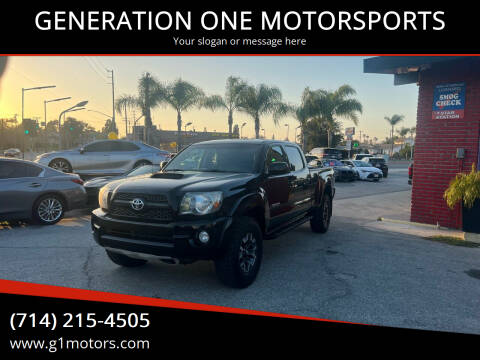 2011 Toyota Tacoma for sale at GENERATION ONE MOTORSPORTS in La Habra CA
