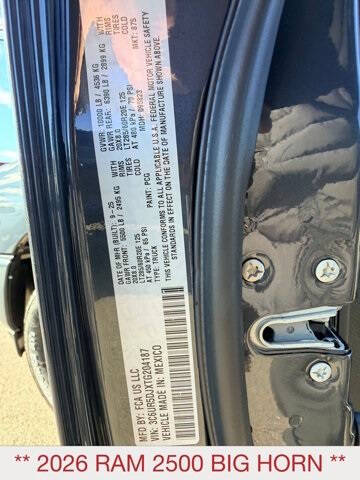 2026 RAM 2500 Big Horn