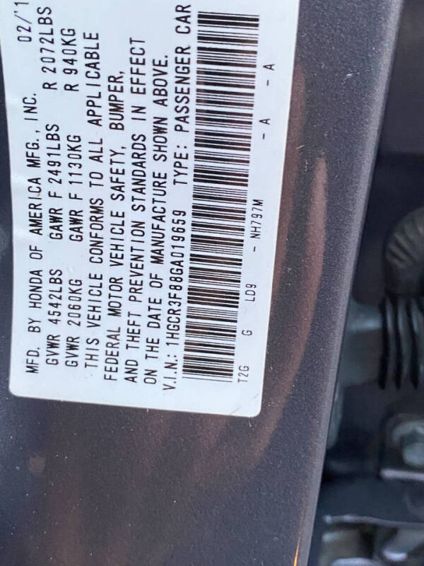 2016 Honda Accord EX-L V6