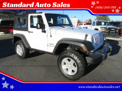 2014 Jeep Wrangler for sale at Standard Auto Sales in Billings MT