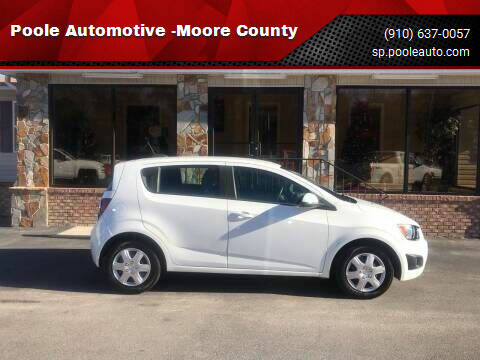 2016 Chevrolet Sonic for sale at Poole Automotive in Laurinburg NC