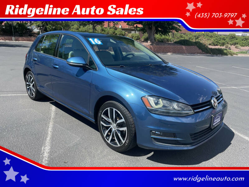 2016 Volkswagen Golf for sale at Ridgeline Auto Sales in Saint George UT