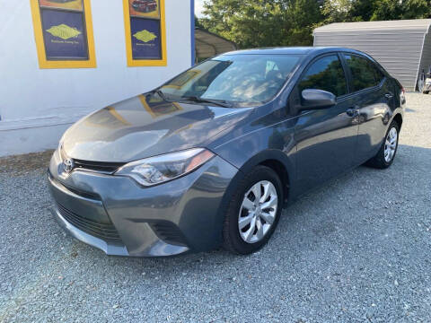 2014 Toyota Corolla for sale at CRC Auto Sales in Fort Mill SC