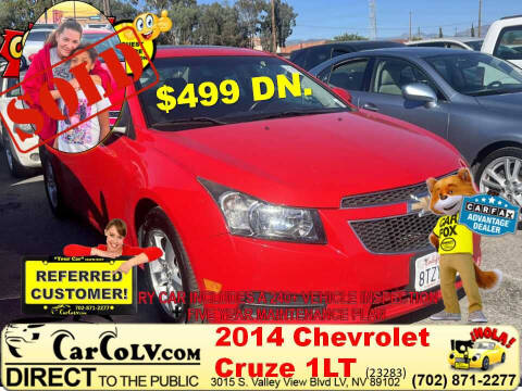 2014 Chevrolet Cruze for sale at The Car Company in Las Vegas NV