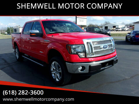 2012 Ford F-150 for sale at SHEMWELL MOTOR COMPANY in Red Bud IL