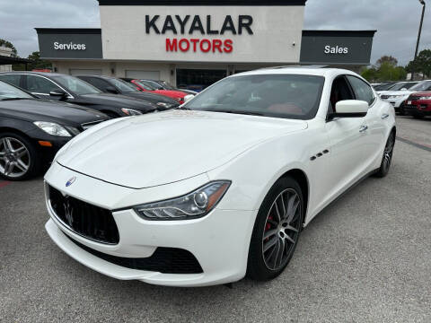 2015 Maserati Ghibli for sale at KAYALAR MOTORS in Houston TX