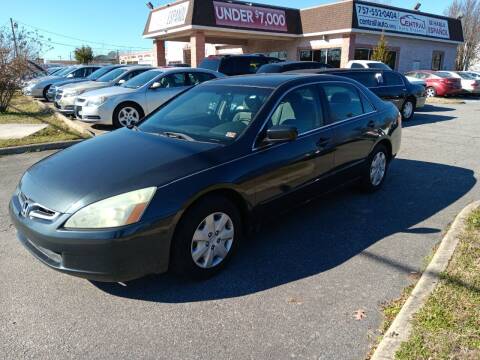 2004 Honda Accord for sale at Central 1 Auto Brokers in Virginia Beach VA