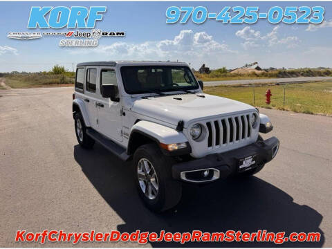 2021 Jeep Wrangler Unlimited for sale at Tony Peckham @ Korf Motors in Sterling CO