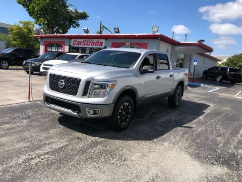 2018 Nissan Titan for sale at CARSTRADA in Hollywood FL