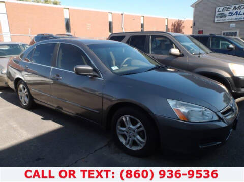 2006 Honda Accord for sale at Lee Motor Sales Inc. in Hartford CT