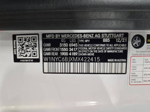 2021 Mercedes-Benz G-Class G 550