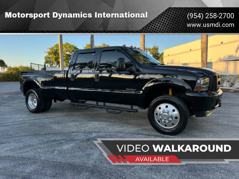 2002 Ford F-450 Super Duty for sale at Motorsport Dynamics International in Pompano Beach FL