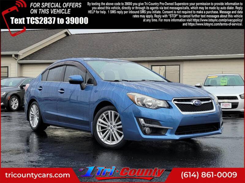 2015 Subaru Impreza for sale at Tri-County Pre-Owned Superstore in Reynoldsburg OH