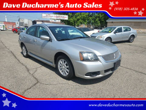 2010 Mitsubishi Galant for sale at Dave Ducharme's Auto Sales in Lowell MA