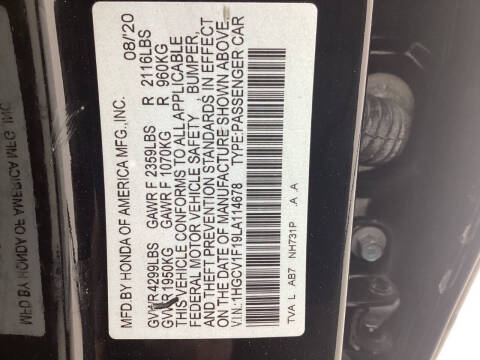 2020 Honda Accord LX