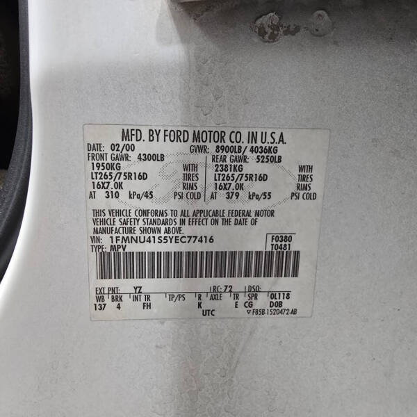 2000 Ford Excursion XLT