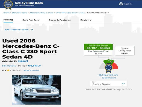 2006 Mercedes-Benz C-Class C 230 Sport