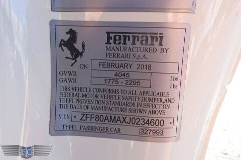 2018 Ferrari 488 Spider