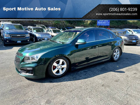 2015 Chevrolet Cruze for sale at Sport Motive Auto Sales in Seattle WA