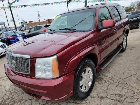 2002 Cadillac Escalade for sale at Zor Ros Motors Inc. in Melrose Park IL