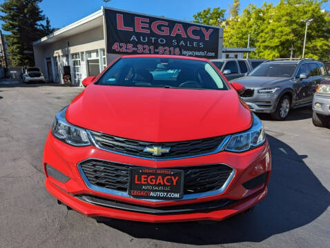 2017 Chevrolet Cruze for sale at Legacy Auto Sales LLC in Seattle WA