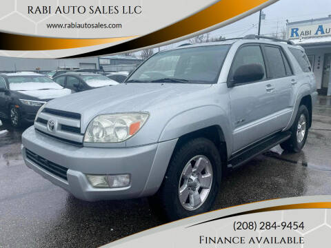 2004 Toyota 4Runner for sale at RABI AUTO SALES LLC in Garden City ID