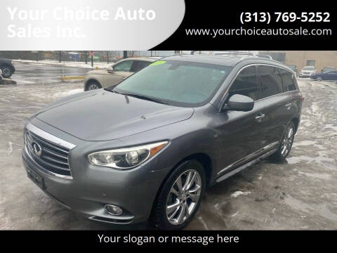 2015 Infiniti QX60 for sale at Your Choice Auto Sales Inc. in Dearborn MI