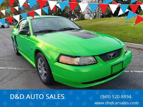 2004 Ford Mustang for sale at D&D AUTO SALES in Whittier CA