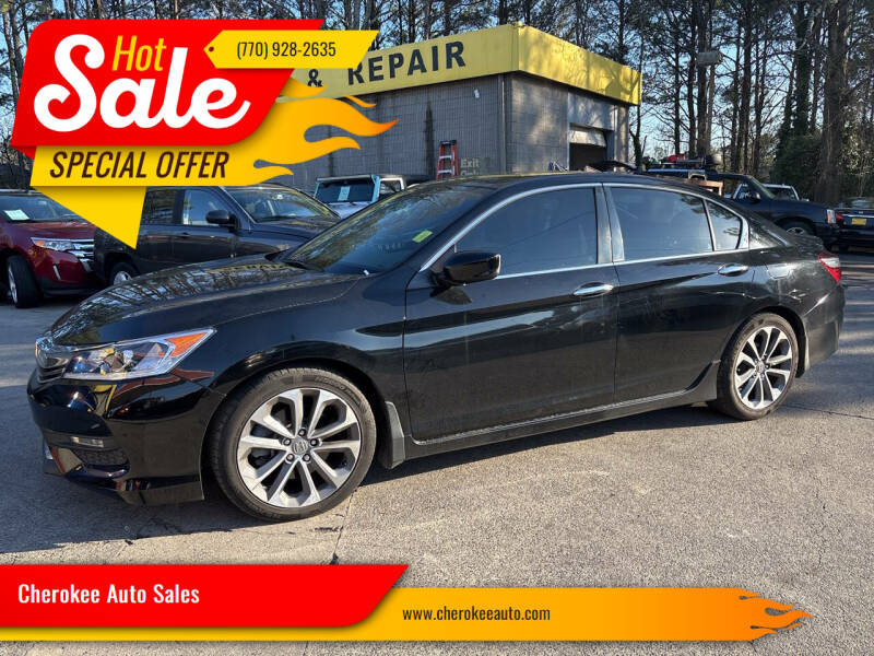 2017 Honda Accord for sale at Cherokee Auto Sales in Acworth GA