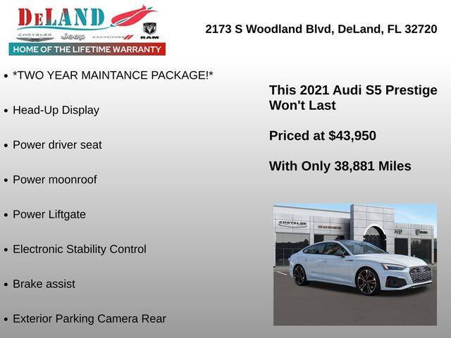 2021 Audi S5 Sportback 3.0T quattro Prestige