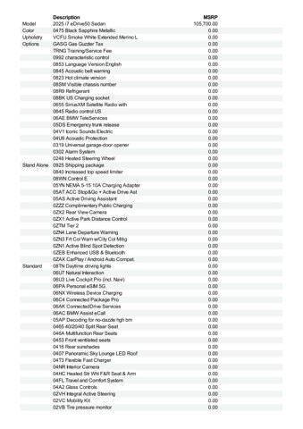 2025 BMW i7 eDrive50