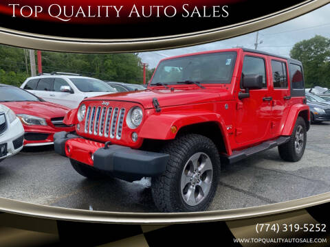 2018 Jeep Wrangler JK Unlimited for sale at Top Quality Auto Sales in Westport MA