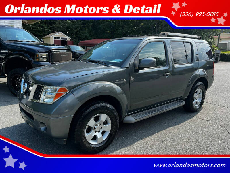 2005 Nissan Pathfinder for sale at Orlandos Motors & Detail in Winston Salem NC