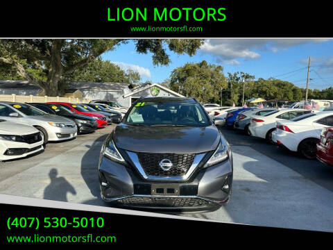 2021 Nissan Murano for sale at LION MOTORS in Orlando FL