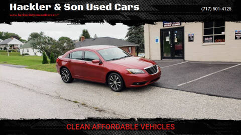 2013 Chrysler 200 for sale at Hackler & Son Used Cars in Red Lion PA