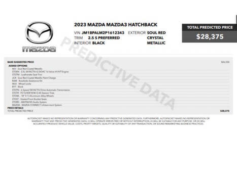 2023 Mazda Mazda3 Hatchback 2.5 S Preferred