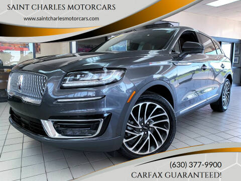 2019 Lincoln Nautilus for sale at SAINT CHARLES MOTORCARS in Saint Charles IL