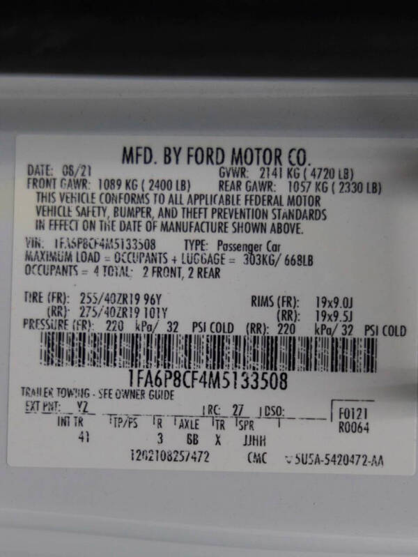 2021 Ford Mustang GT Premium