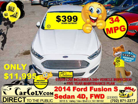 2014 Ford Fusion for sale at The Car Company in Las Vegas NV