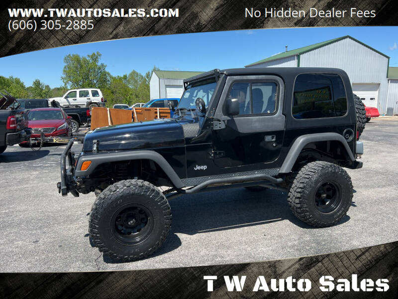 2004 Jeep Wrangler for sale at T W Auto Sales in Science Hill KY