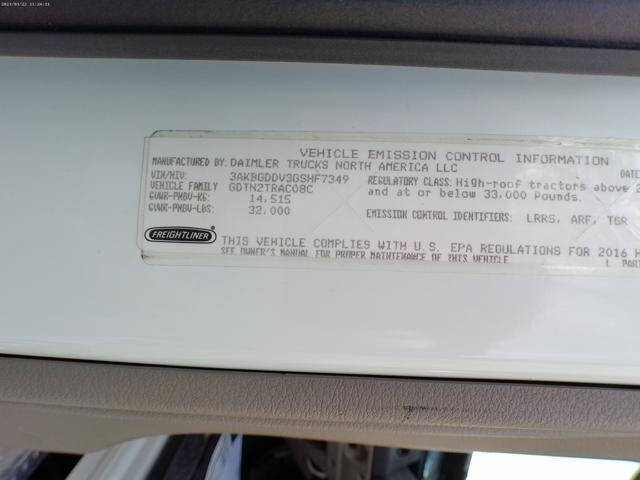 2016 Freightliner Cascadia