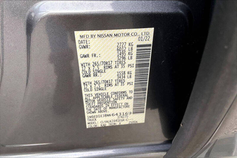 2022 Nissan Frontier