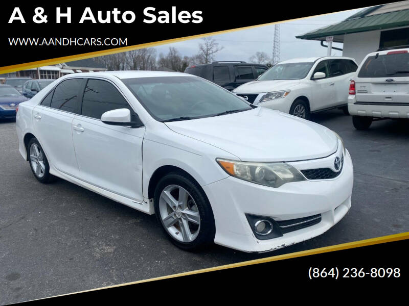 2012 Toyota Camry for sale at A & H Auto Sales in Greenville SC